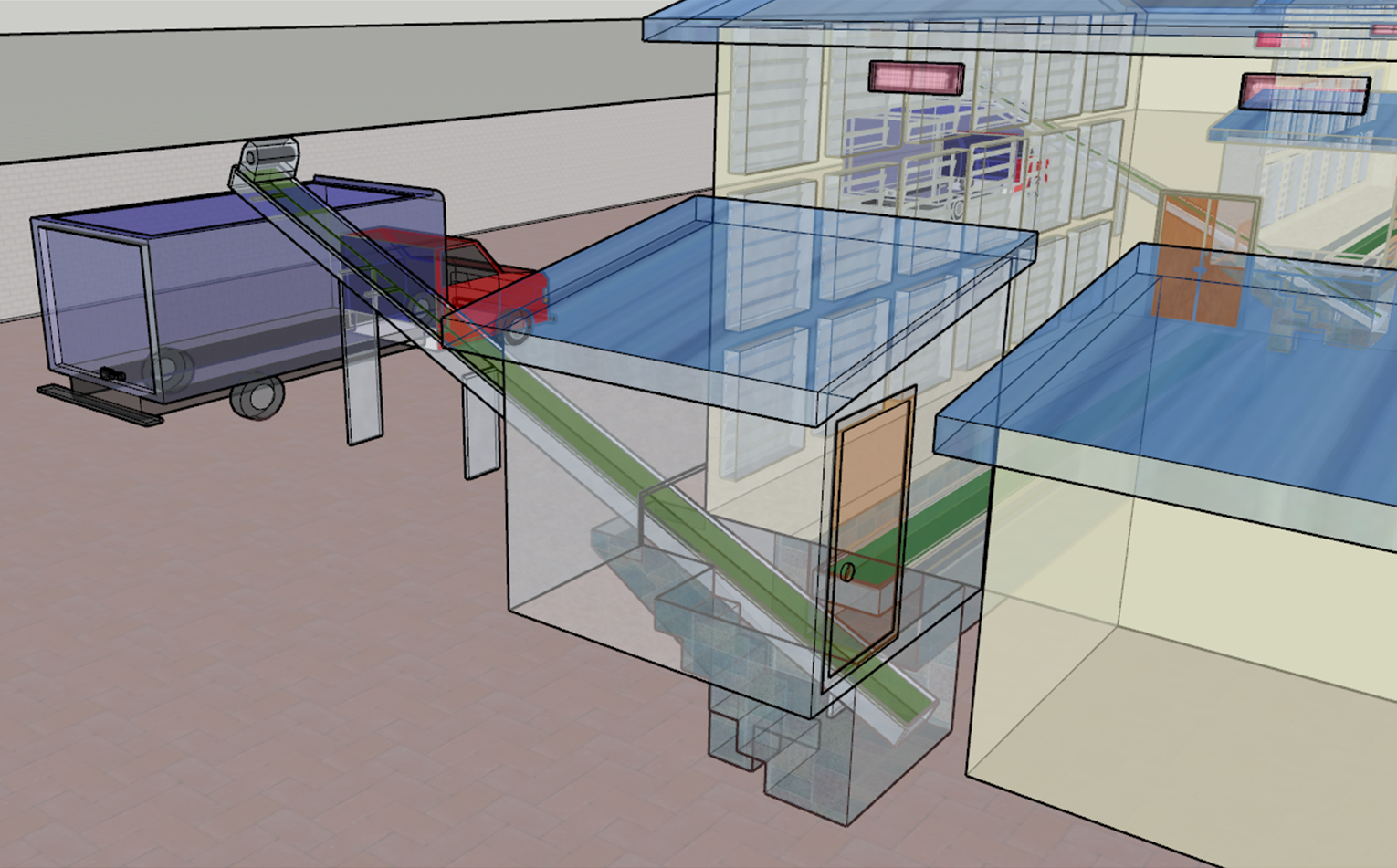 3D CHICEKN FARM LAYOUT DRAWING